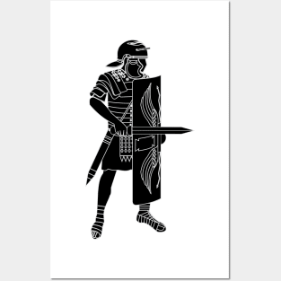 Black Imperial Roman Legionnaire (Small) Posters and Art